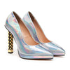 AMBROSE Plateau Pumps Weiss Metallic | Giaro_188739.jpg