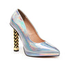 AMBROSE Plateau Pumps Weiss Metallic | Giaro_188740.jpg