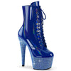 BEJEWELED-1020-7 Plateau Stiefelette - Blau Lack | Pleaser_122587.jpg