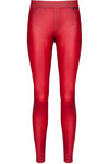 Rote Wetlook Leggings BRLidia001 mit Gürtelschlaufen | Demoniq