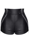 Verführerische Damen-Kunstleder-Shorts BRMonica001 Black Rose Collection | Demoniq