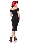 Belsira schulterfreies Kleid schwarz - midi Kleider_50659.jpg