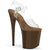 FLAMINGO-808 High Heels Sandalette - Transparent/Braun | Pleaser_100082.jpg