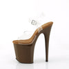 FLAMINGO-808 High Heels Sandalette - Transparent/Braun | Pleaser_100624.jpg