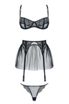 Catherine - Edles Dessous-Set in Schwarz & Gold aus der Magnetic Collection | Demoniq