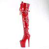 FLAMINGO-3028 Overknee Plateau Stiefel Rot Lack | Pleaser_136528.jpg