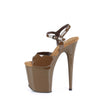 FLAMINGO-809 High Heels Sandalette - Braun | Pleaser_100631.jpg