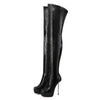 Giaro Overknee Plateau Stiefel BRISA Snake Schwarz_155916.jpg