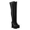 Giaro Overknee Plateau Stiefel CAUTION Schwarz Matt_154440.jpg