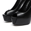 Giaro Peeptoe Plateau Pumps BELIZA Schwarz Matt_157989.jpg