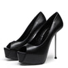 Giaro Peeptoe Plateau Pumps BELIZA Schwarz Matt_157990.jpg