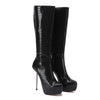 Giaro Plateau Stiefel BEVERLEY Schwarz Snake_156085.jpg