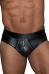 Herren-Slip Powerwet Lack-Shorts H065 | Noir Handmade