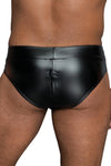 Herren-Slip Powerwet Lack-Shorts H065 | Noir Handmade