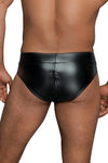 Herren-Slip Powerwet Lack-Shorts H065 | Noir Handmade