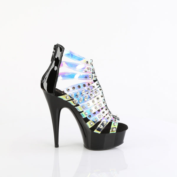 DELIGHT-600-9 - Plateau High Heel Sandalette - Schwarz/Holografisch | Pleaser_171608.jpg