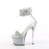 SKY-327RSI - Plateau High Heel Sandalette - Silber/Klar mit Strass | Pleaser_171269.jpg