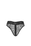 Elegante High-Waist Leoparden Panty mit Dreiwege-Zip F290 | Noir Handmade