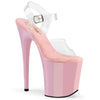 FLAMINGO-808 High Heels Sandalette - Transparent/Rosa | Pleaser_122746.jpg