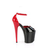 FLAMINGO-868 - Plateau High Heel Sandalette - Schwarz/Rot Lack | Pleaser_171680.jpg