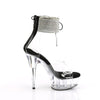 DELIGHT-624RS - Plateau High Heel Sandalette - Klar/Schwarz mit Strass | Pleaser_171612.jpg