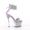 SKY-327RSI - Plateau High Heel Sandalette - Lila/Silber mit Strass | Pleaser_171707.jpg