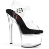 PASSION-708 - Plateau High Heel Sandalette - Schwarz/Klar/Transparent | Pleaser_162965.jpg