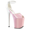 FLAMINGO-868 - Plateau High Heel Sandalette - Rosa/Weiß Lack | Pleaser_168943.jpg