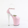 FLAMINGO-884 - Plateau High Heel Sandalette - Rosa/Weiß Lack | Pleaser_171685.jpg