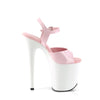 FLAMINGO-809 High Heels Sandalette - Rosa/Weiß | Pleaser_101159.jpg