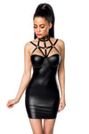 Wetlook-Minikleid Harness mit Multistrap-Lösung schwarz_73755.jpg