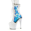 ADORE-1047 - Plateau Stiefeletten - Weiss Hologramm | Pleaser SALE