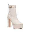 BAMARA Plateau Stiefeletten Beige Velour | Giaro SALE