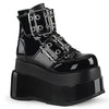 BEAR-104 Plateau Stiefeletten - Schwarz Lack | DemoniaCult SALE