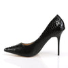 Pleaser Pumps CLASSIQUE-20SP Schwarz Snake-Print Leder SALE