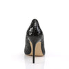 Pleaser Pumps CLASSIQUE-20SP Schwarz Snake-Print Leder SALE