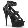 Plateau High Heels DELIGHT-637 - Schwarz Matt SALE