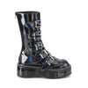 EMILY-330 Plateau Stiefel mehrfarbis prisma Schnallen Gothic | DemoniaCult
