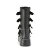 EMILY-330 Plateau Stiefel Schnallen Gothic schwarz mit Herz Details | DemoniaCult SALE