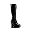 Plateau Stiefel EXOTICA-2020 - Lack Schwarz SALE