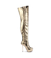 Overknee Plateau Stiefel BRISA Gold| Giaro SALE