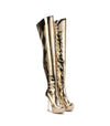 Overknee Plateau Stiefel BRISA Gold| Giaro SALE