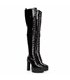 SECRETZ Plateau Overknee Stiefel Schwarz Lack | Giaro SALE