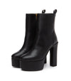 BAMARA Plateau Stiefeletten Schwarz Matt | Giaro SALE