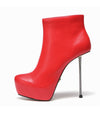 Plateau Stiefeletten BESO Rot Matt | Giaro SALE