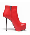 Plateau Stiefeletten BESO Rot Matt | Giaro SALE