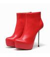 Plateau Stiefeletten BESO Rot Matt | Giaro SALE