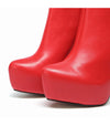 Plateau Stiefeletten BESO Rot Matt | Giaro SALE