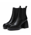 Plateau Stiefeletten CLOAK Schwarz Matt | Giaro SALE