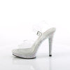 GLORY-508DM High Heels Sandalette - Klar/Silber | Fabulicious High Heels SALE